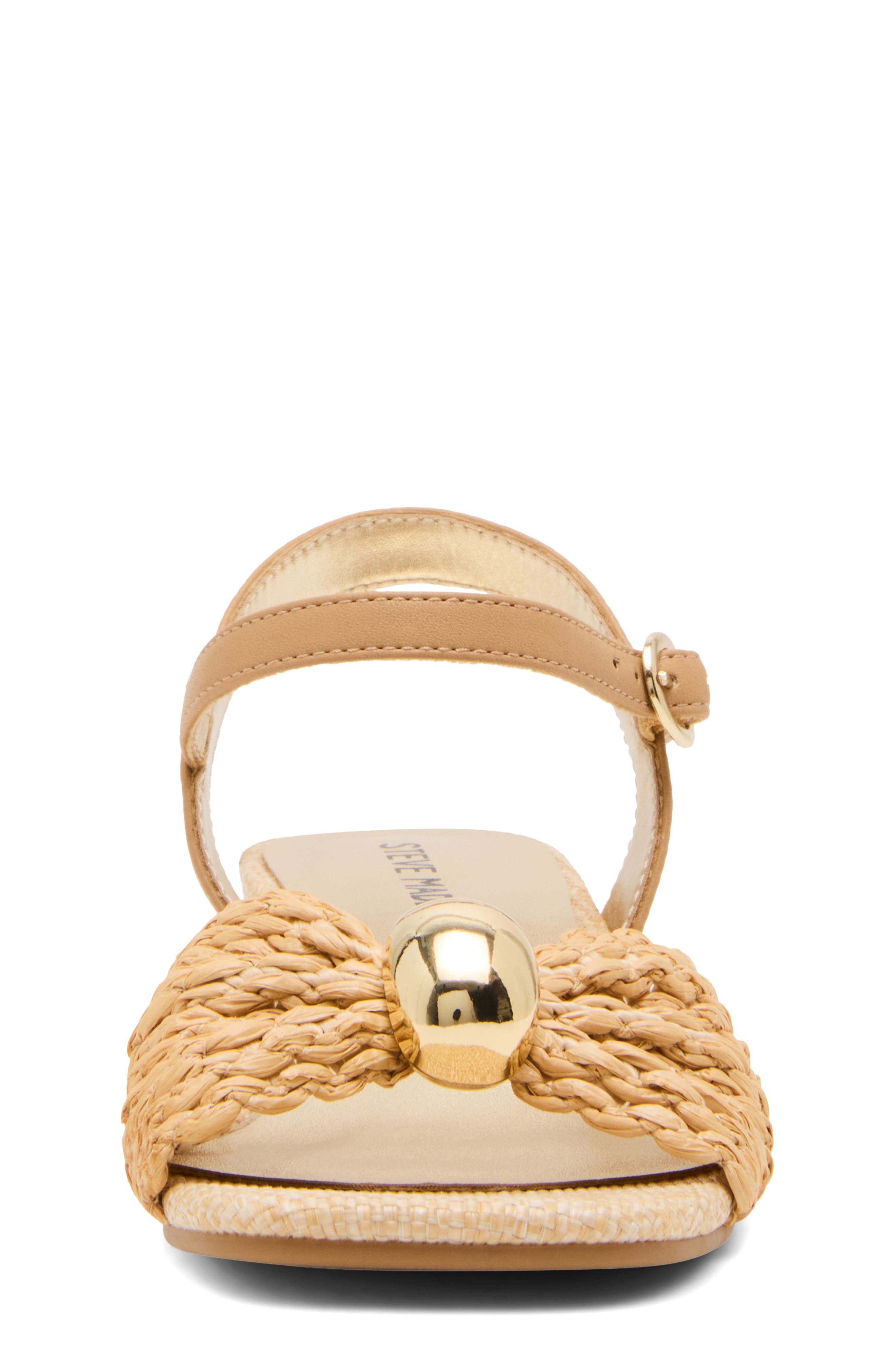 Steve Madden Kids' Jgolden Ankle Strap Sandal, Alternate, color, Natural Raffia