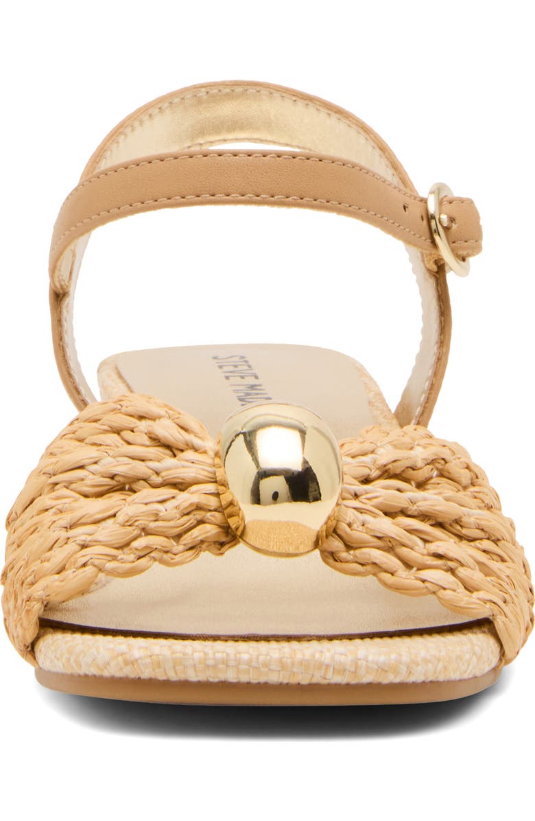 Steve Madden Kids' Jgolden Ankle Strap Sandal, Alternate, color, Natural Raffia