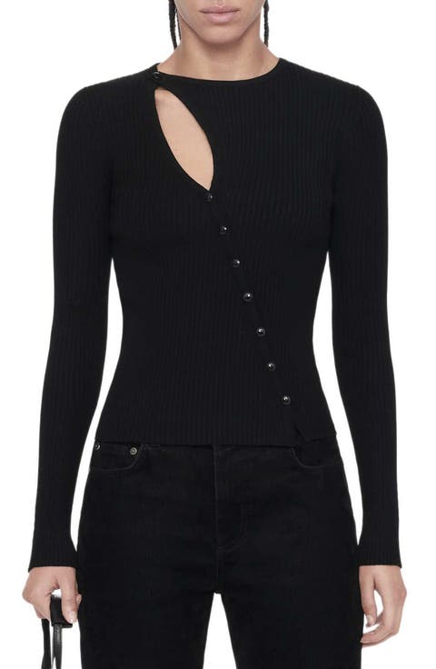 Cruz Asymmetric Button Through Top