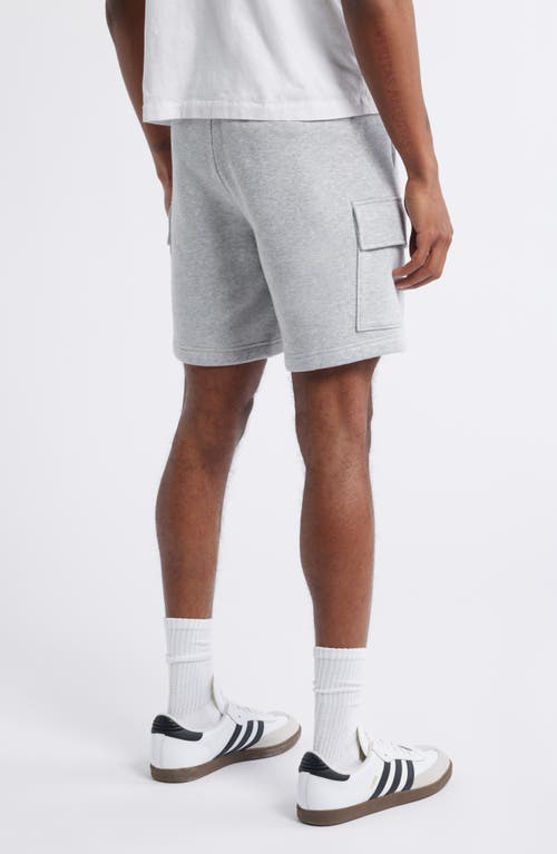 Bp. Fleece Cargo Shorts In Grey Soft Heather