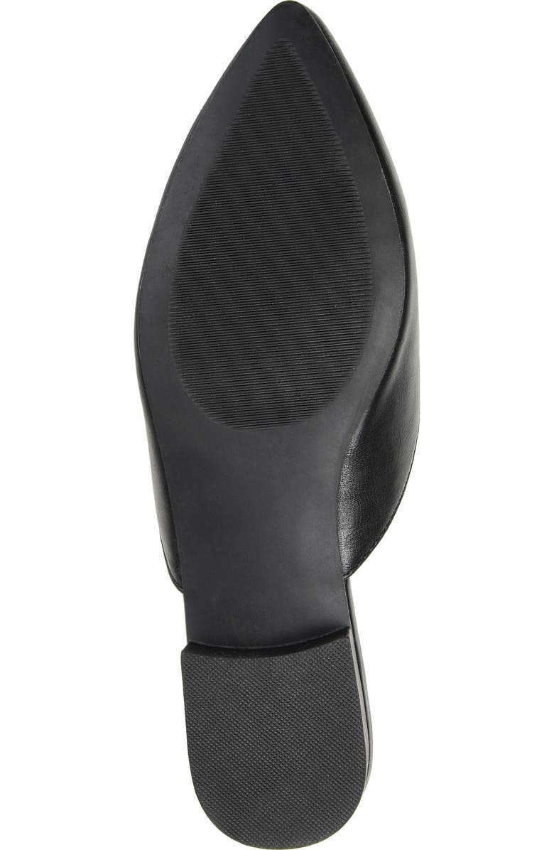 Journee Collection Mallorie Almond Toe Mule, Alternate, color, Black
