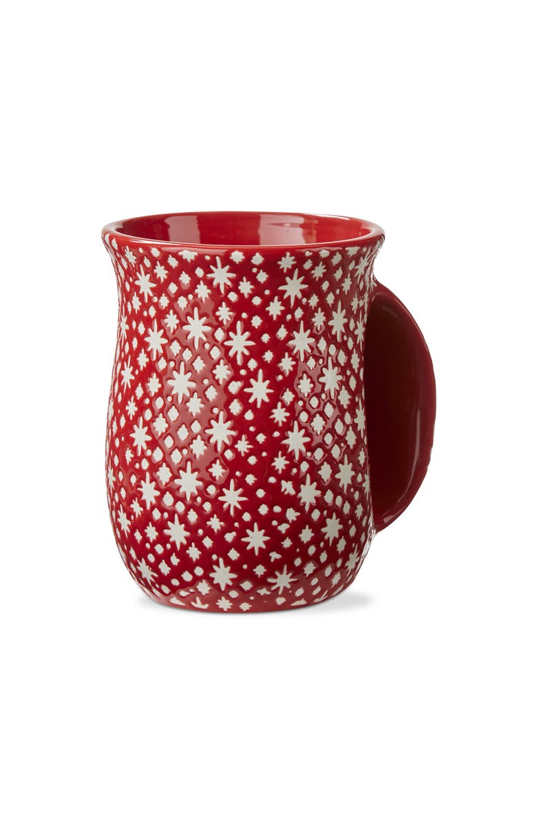 tag Twinkle Twinkle Handwarmer Mug Red Ceramic Christmas Drinkware, Main, color, 