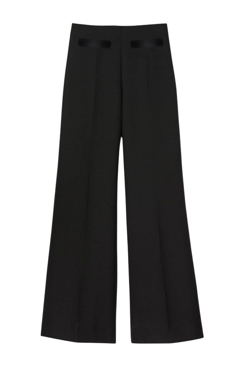Pocket detail trousers, Alternate, color, Black