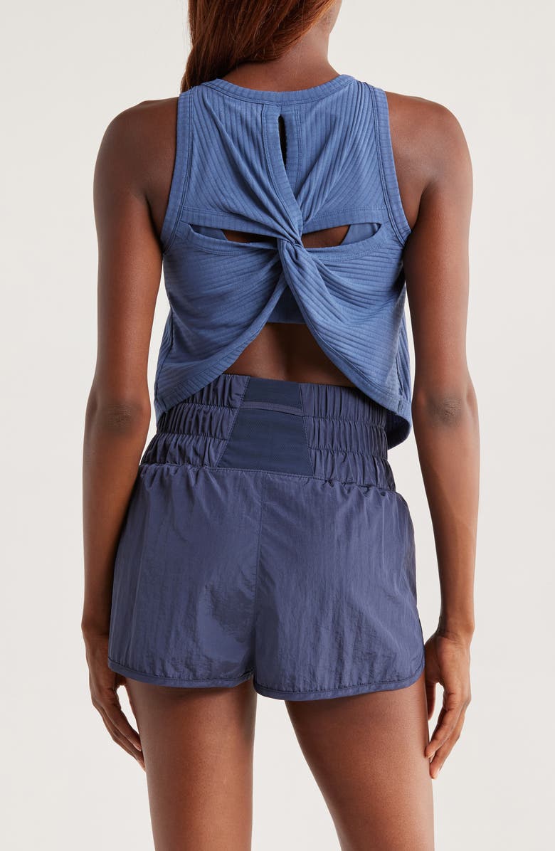 Free People FP Movement Comeback Crop Tank, Alternate, color, Blue Indigo