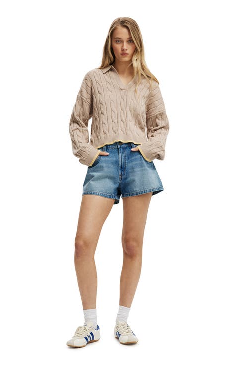 Women's Luxe Collar Sweater