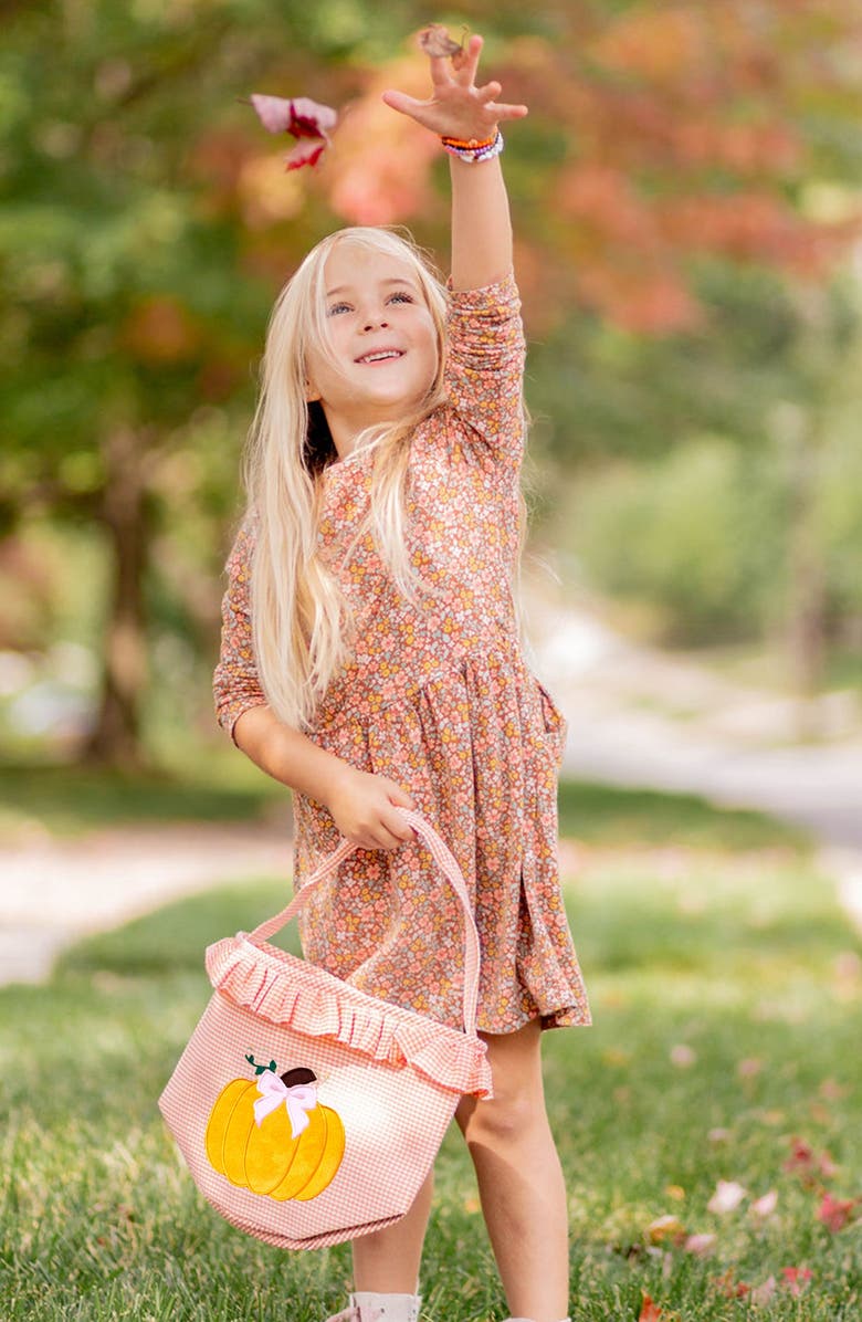 Bits & Bows Ruffled Bow Halloween Pumpkin Tote, Alternate, color,