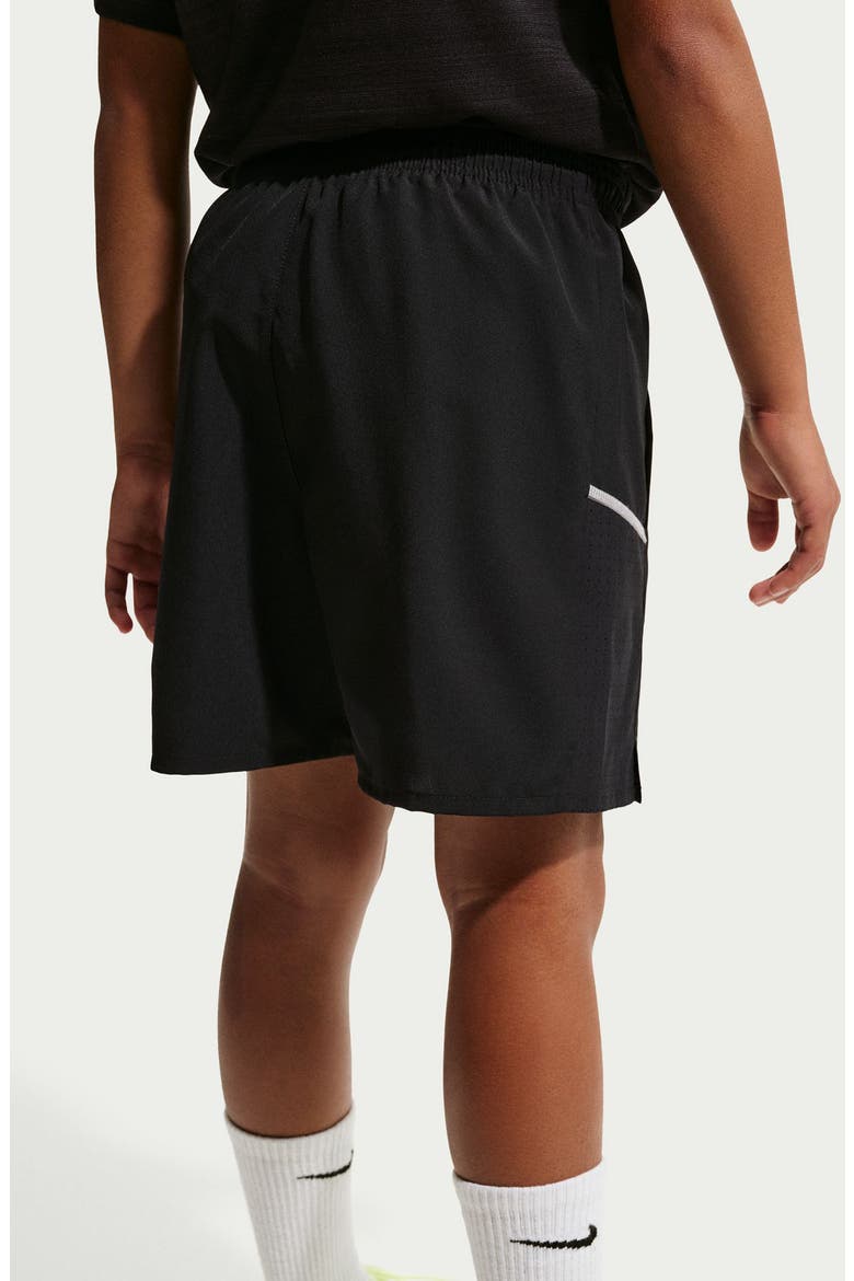 Kids' Miler Dri-FIT Running Shorts, Alternate, color, BLACK/ REFLECTIVE SILVER