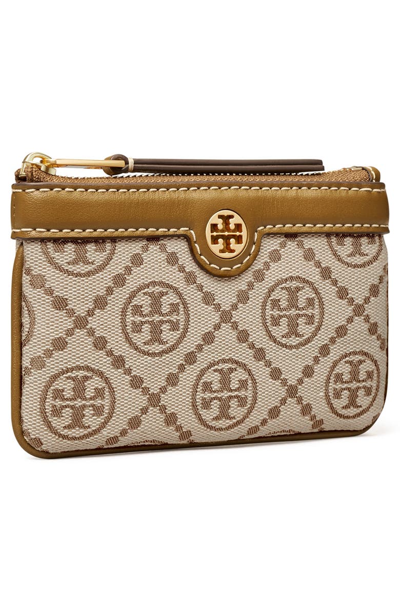 Tory Burch T Monogram Jacquard Card Case, Alternate, color, 