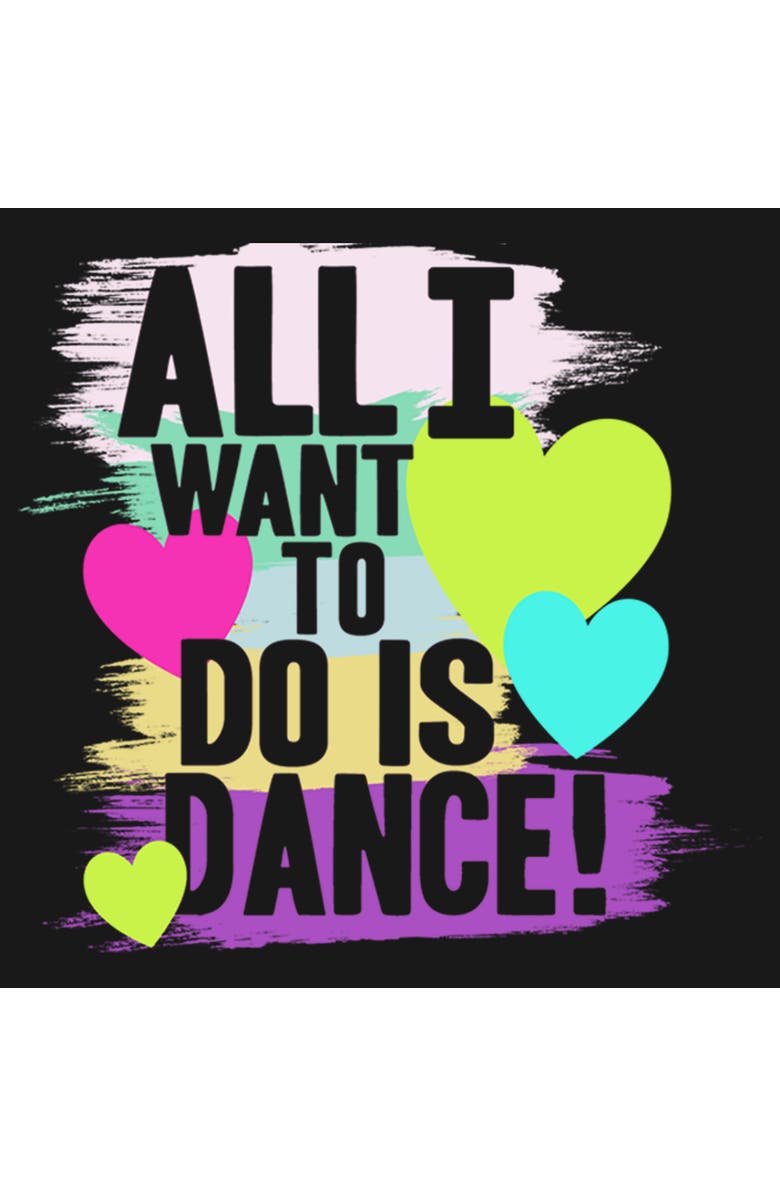 CHIN UP Girl's CHIN UP All I Want to Do is Dance  Graphic T-Shirt, Alternate, color, Black