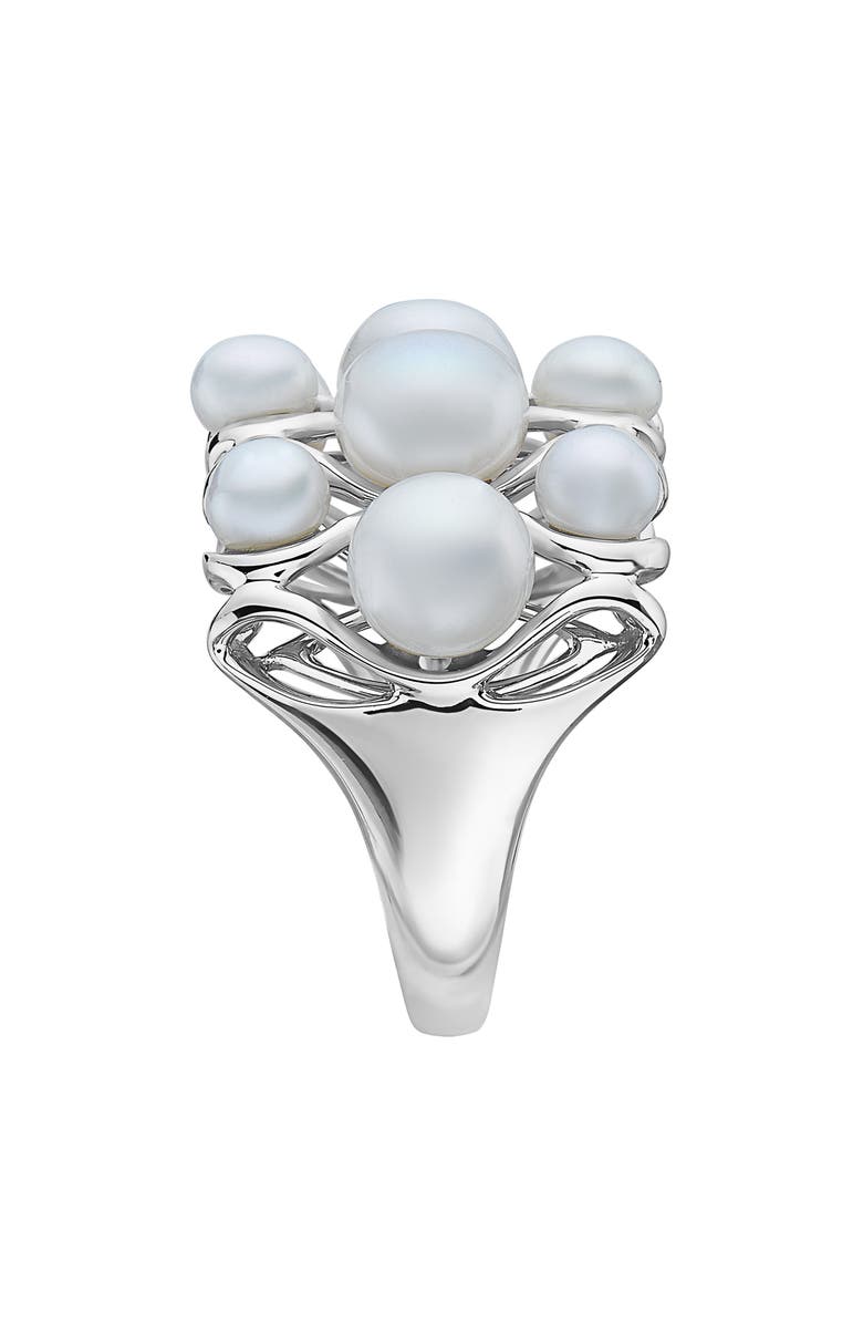EFFY Sterling Silver Freshwater Pearl Cluster Ring, Alternate, color, 