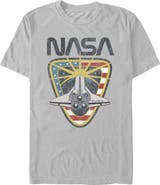 NASA Mens NASA Atlantis Spaceship Logo T Shirt