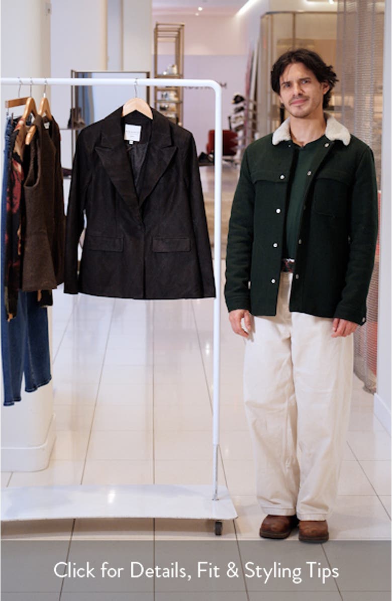 Faux Suede Blazer, sales video thumbnail