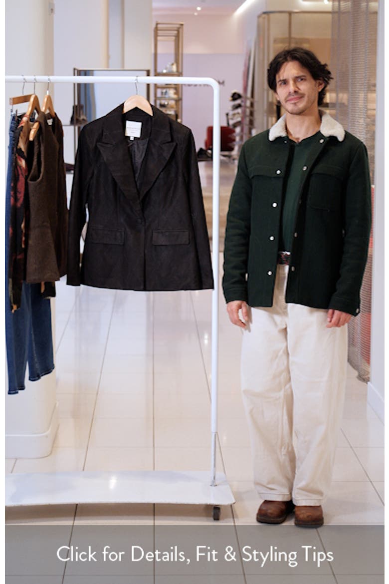 Faux Suede Blazer video