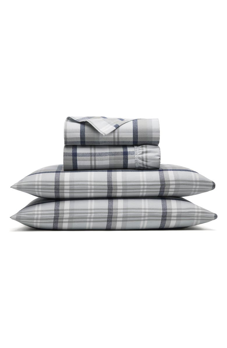 Boll & Branch Plaid Organic Cotton Flannel Sheet Set, Main, color, 
