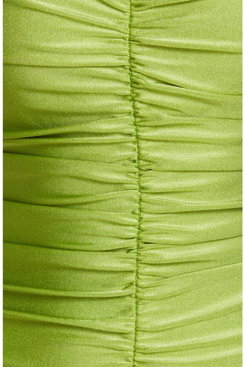JJADE Swim Yara Ruched Strapless One-Piece Swimsuit, Alternate, color, PALM SHEEN