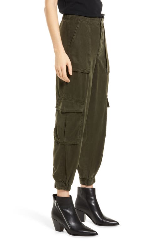 Allsaints Frieda Cargo Joggers In Green