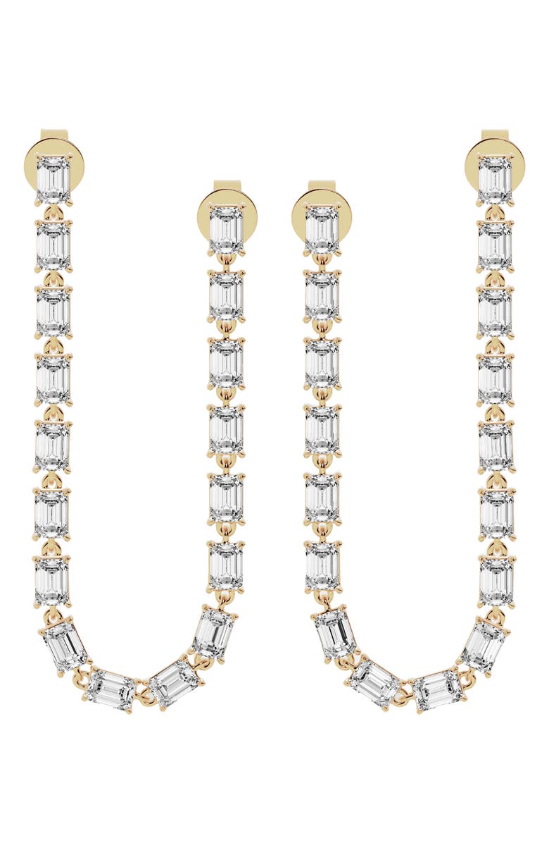 Jennifer Fisher 18K Gold Lab Created Diamond Dangler Drop Earrings - 8.16 ctw, Alternate, color, 18K Yellow Gold