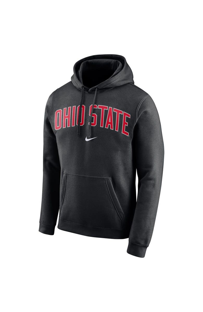 Nike Men's Nike Black Ohio State Buckeyes Arch Club Fleece Pullover Hoodie, Alternate, color, 