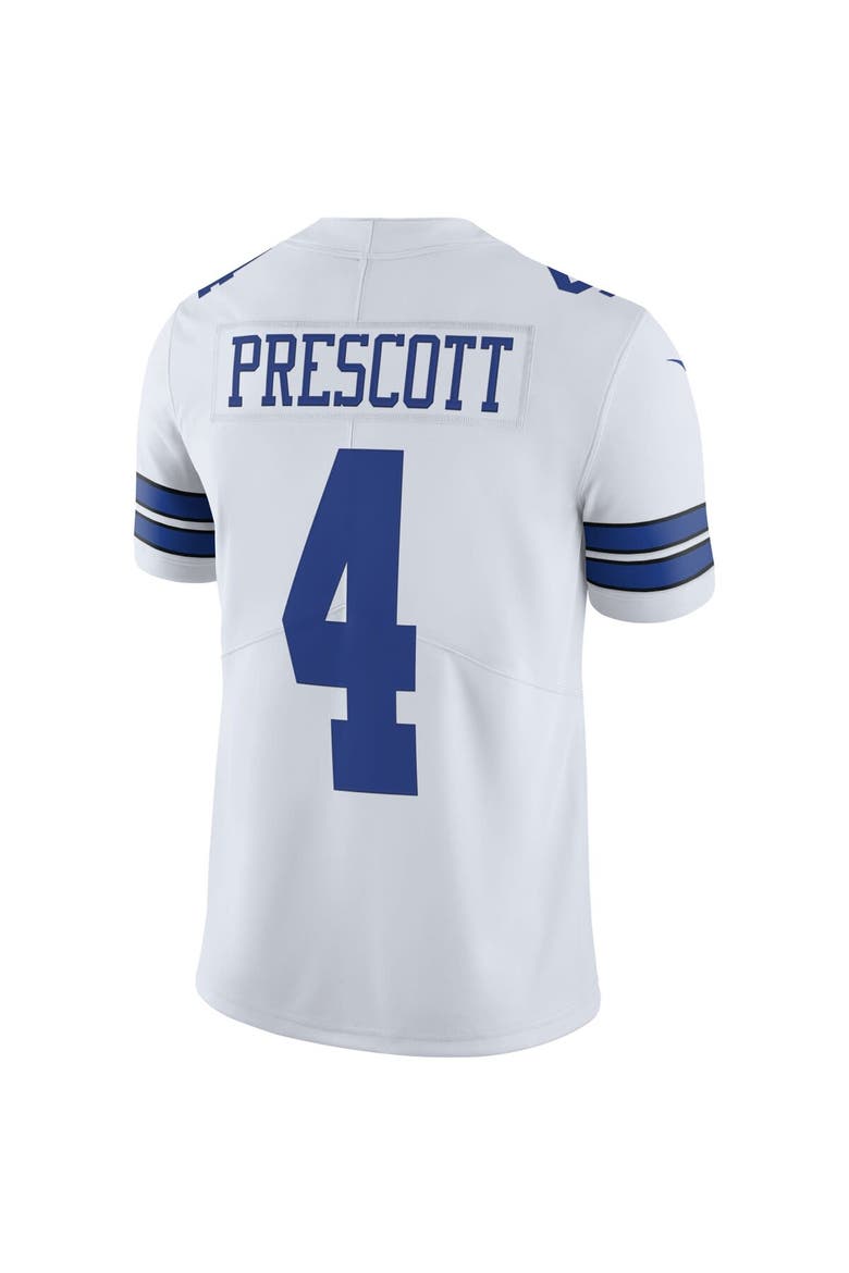 Men's Nike Dak Prescott White Dallas Cowboys Vapor Limited Player Jersey, Alternate, color, White