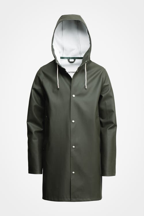 Stutterheim Stockholm Lightweight Raincoat In Green