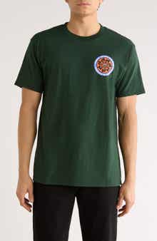 Obey Logo Peace Wheel Graphic T-Shirt