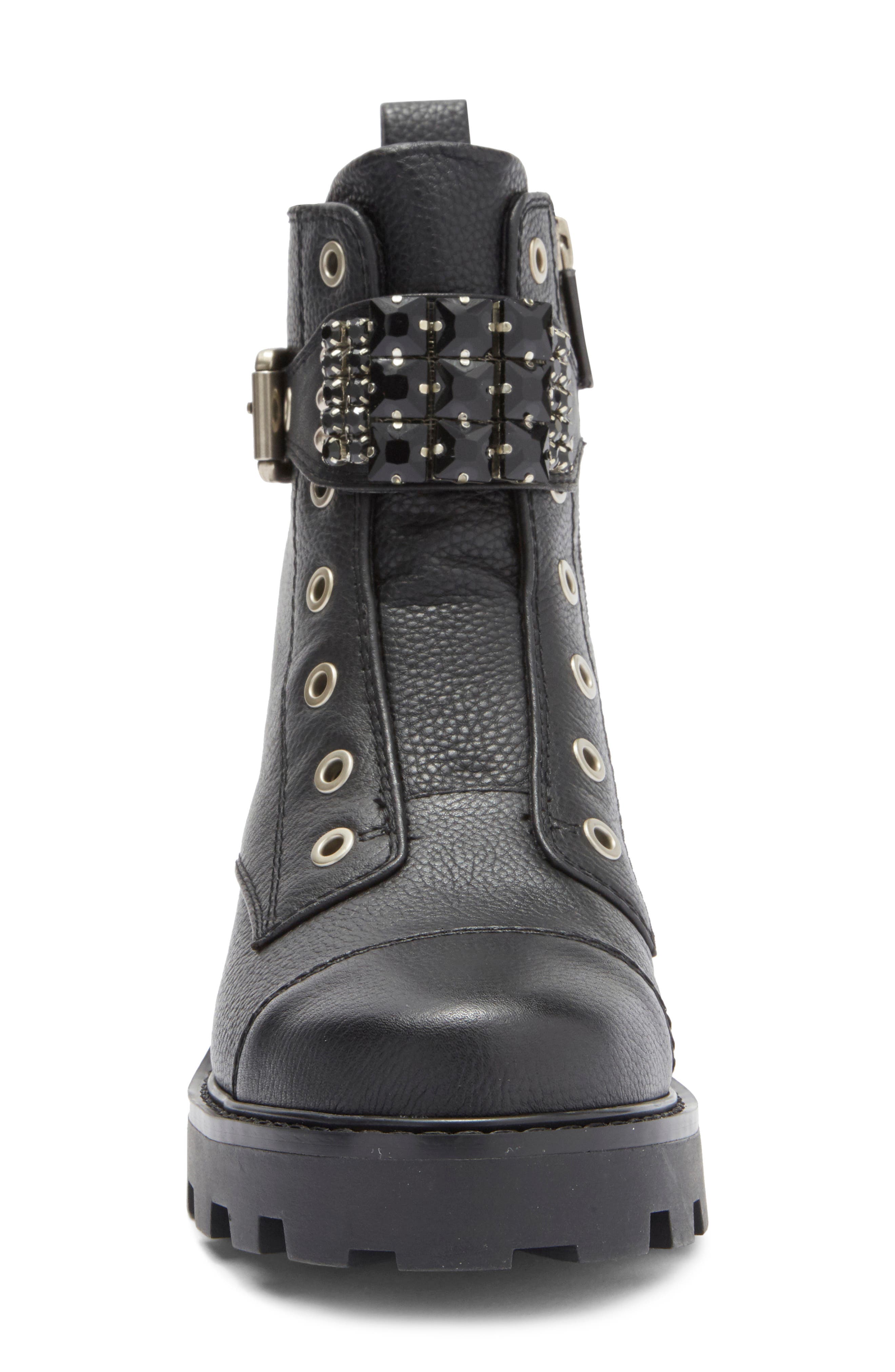 Maeva Lug Sole Bootie, Alternate, color, BLACK