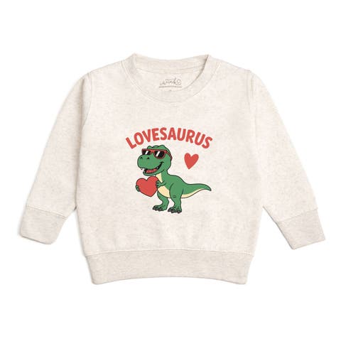 Lovesaurus Valentine
s Day Sweatshirt (Baby, Toddler, Little Kid 
Big Kid)
