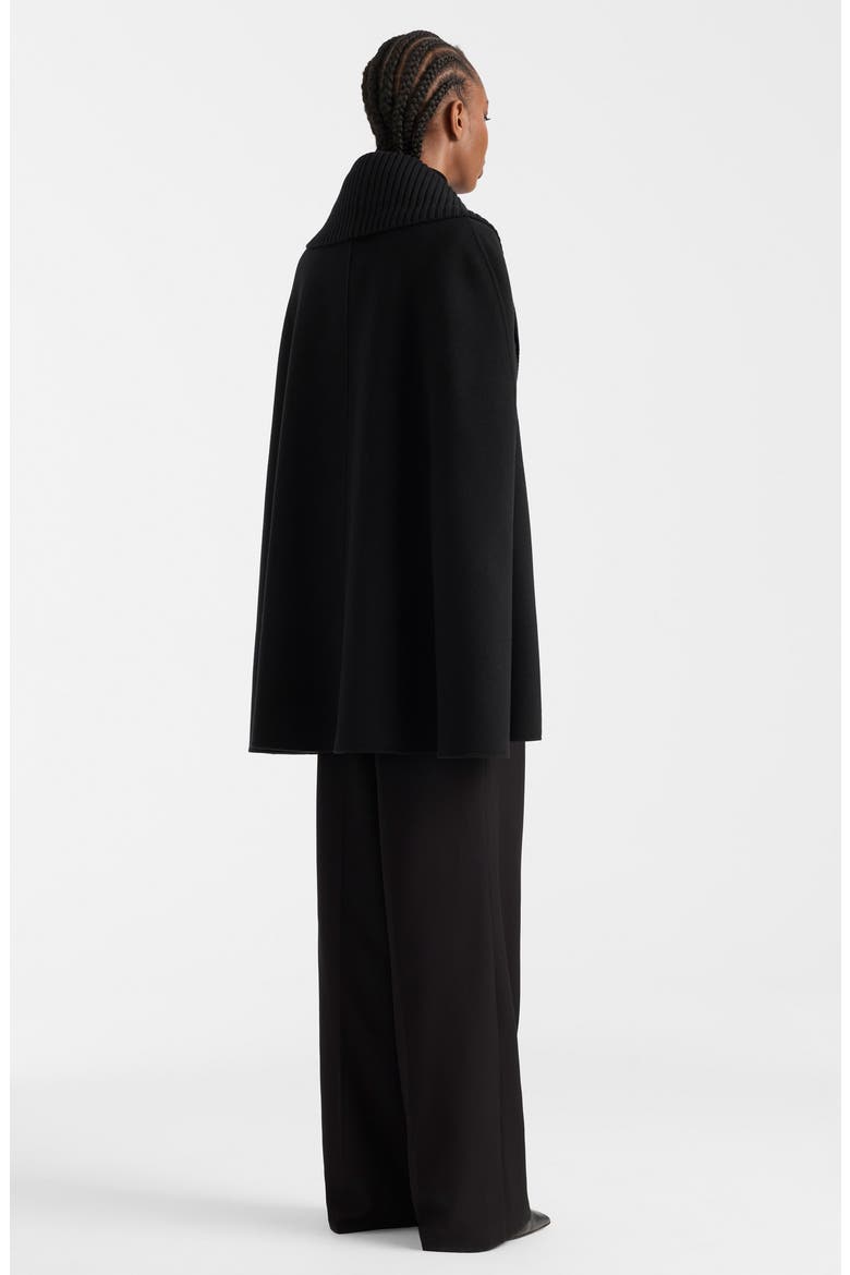 Susie Wool Cape, Alternate, color, BLACK