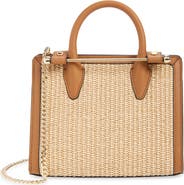 Strathberry Mini Woven Raffia Tote