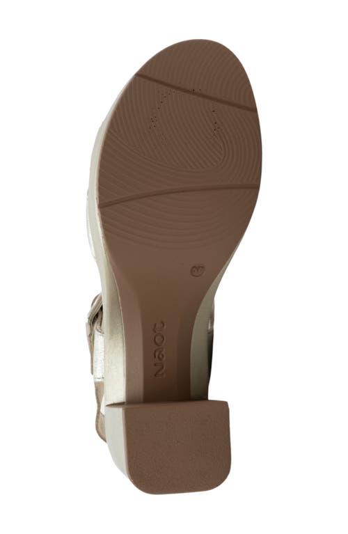 Naot Elite Platform Sandal In Radiant Gold Leather
