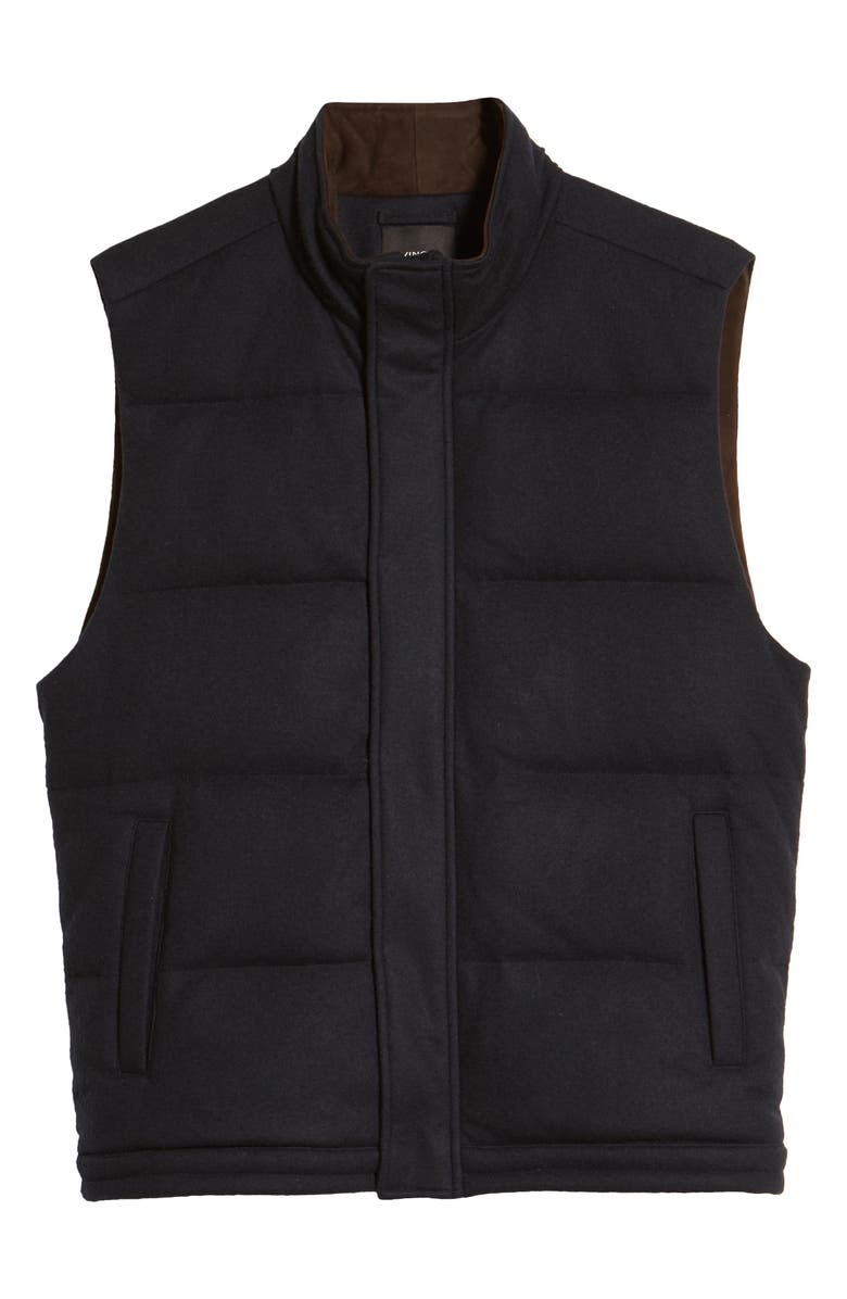 Vince Wool Blend Down Puffer Vest, Main, color, 