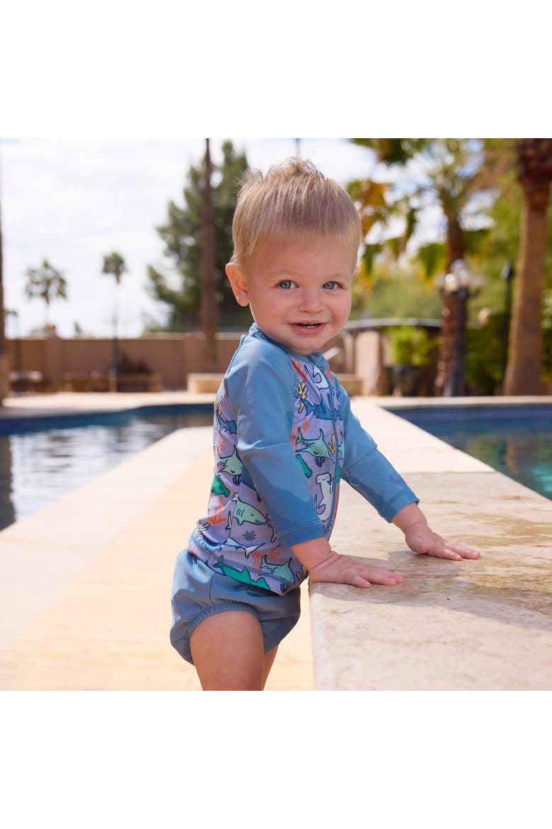 Adjustable Swim Diaper Set, Alternate, color, Baltic