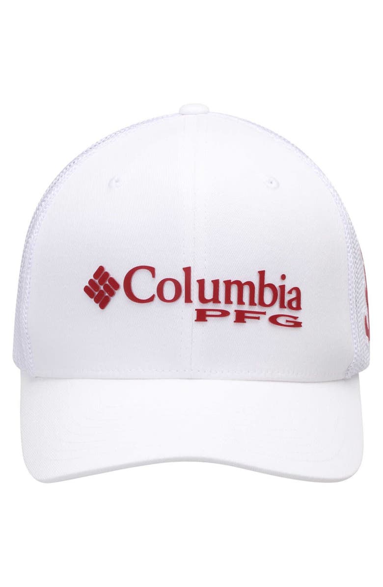 Columbia Men's Columbia White Alabama Crimson Tide Collegiate PFG Flex Hat, Alternate, color,