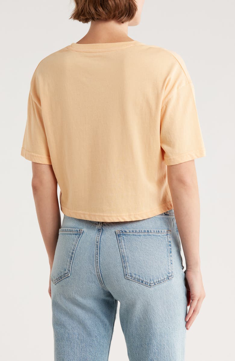 Hurley Tropication Boxy Crop Graphic T-Shirt, Alternate, color, Caramel Cream