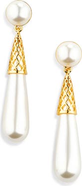 Lele Sadoughi Golden Cage Drop Earrings