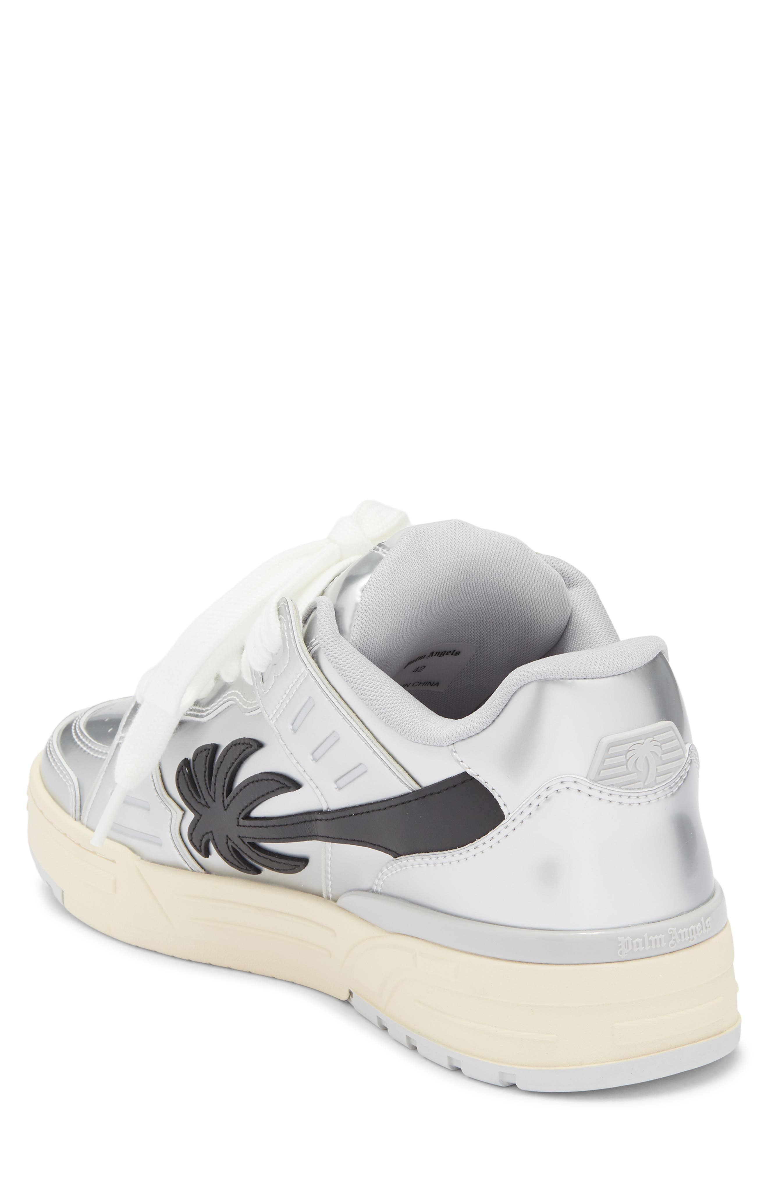 Palm Angels Venice Low Top Sneaker, Alternate, color, Medium Grey Silver