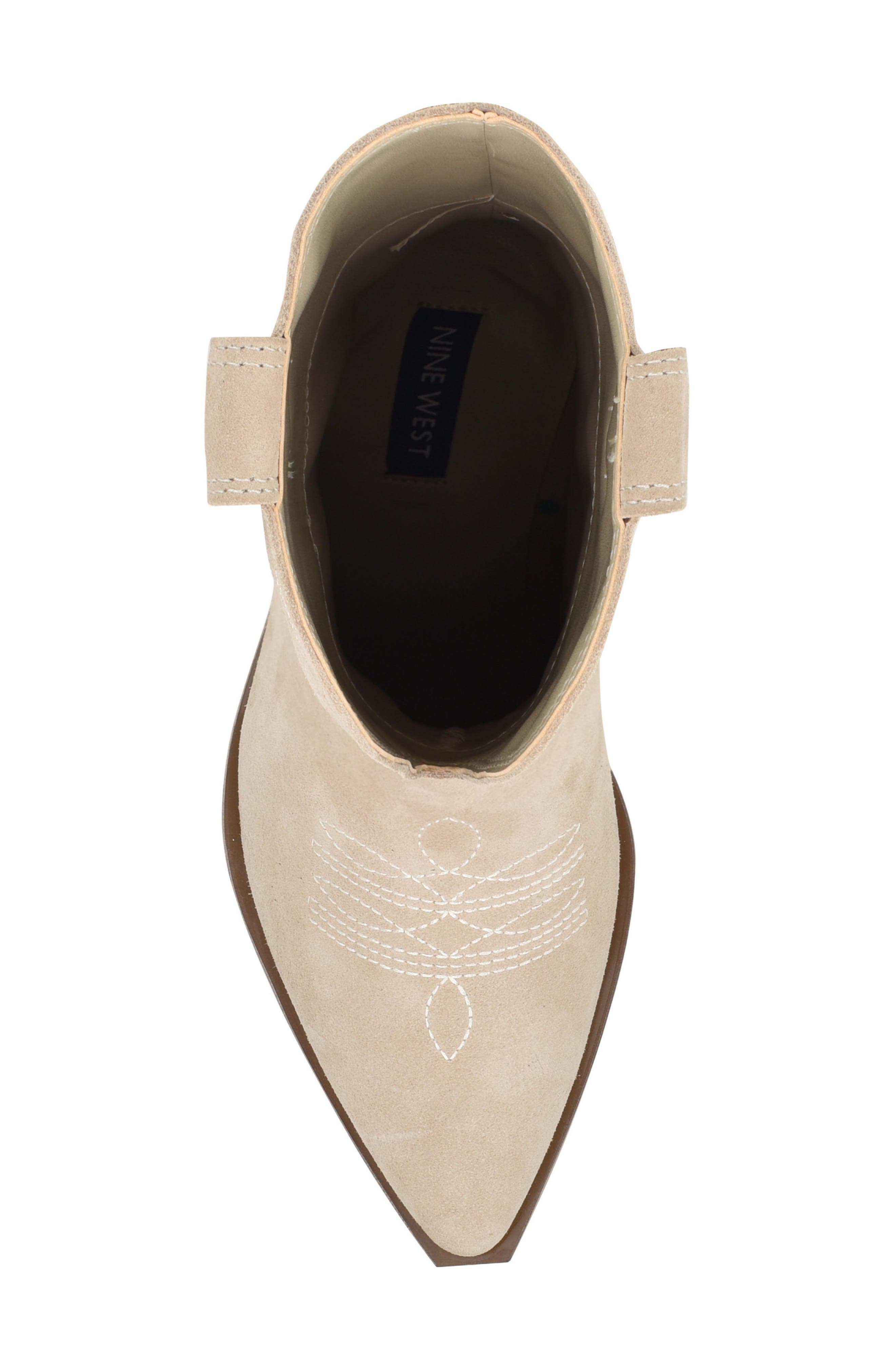 Yodown Pointed Toe Western Boot, Alternate, color, LIGHT GREY