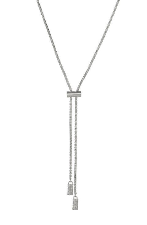 Juliette Pavé Lariat Necklace