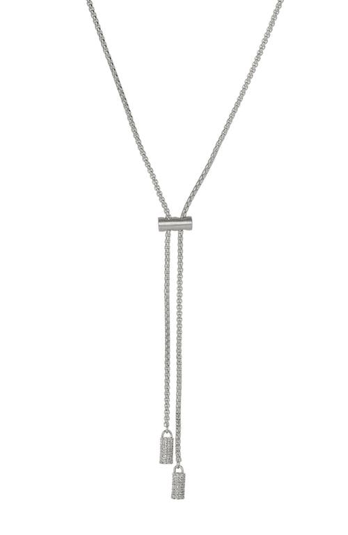Dean Davidson Juliette Pavé Lariat Necklace In Silver