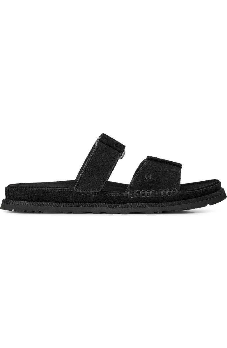 UGG<sup>®</sup> GoldenGaze Slide Sandal, Alternate, color, Black