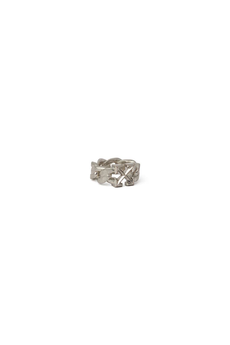 Men's Arrow Chain Ring, Alternate, color, Silver