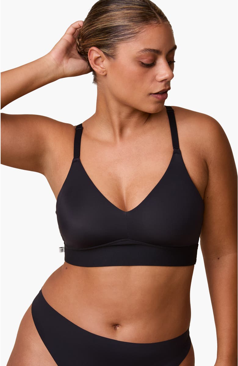 Harper Wilde Bliss Triangle Bralette, Alternate, color, Black