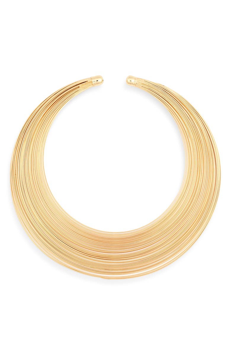 Kenneth Jay Lane Wire Open Collar Necklace, Main, color,