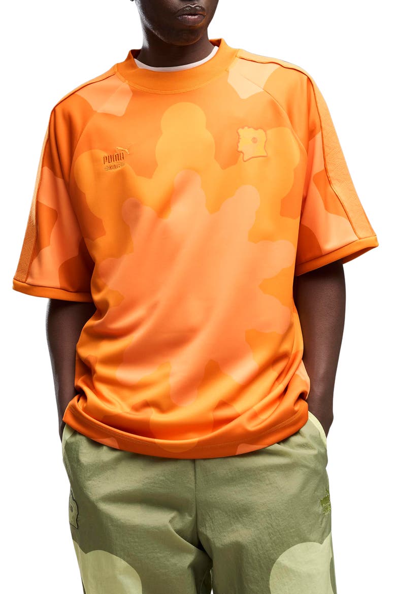 x Côte d'Ivoire x Salehe Bembury King Jersey, Main, color, DARK POPPY