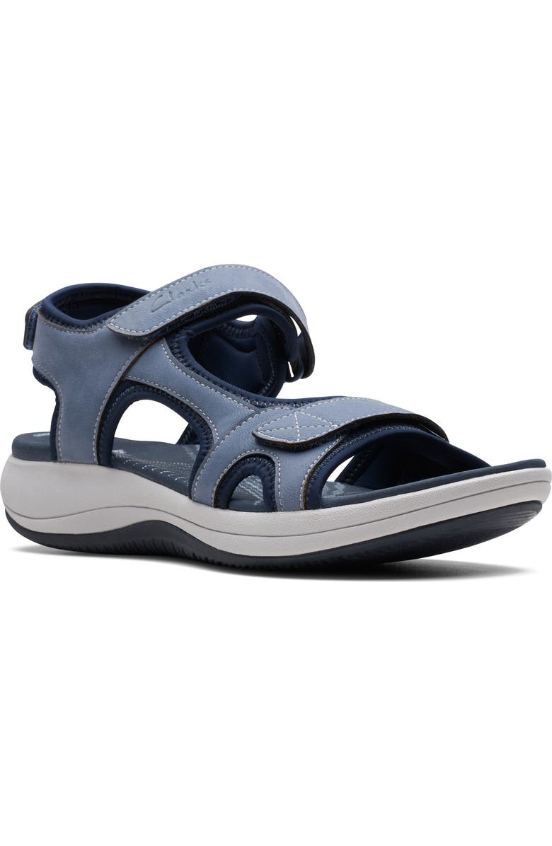 Clarks<sup>®</sup> Mira Bay Sandal, Main, color, Denim Blue