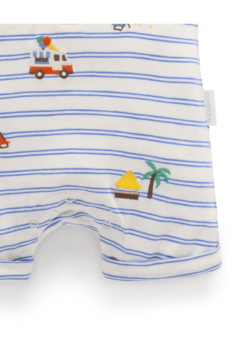 Resort Striped Romper, Alternate, color, Pacific Mini Stripe