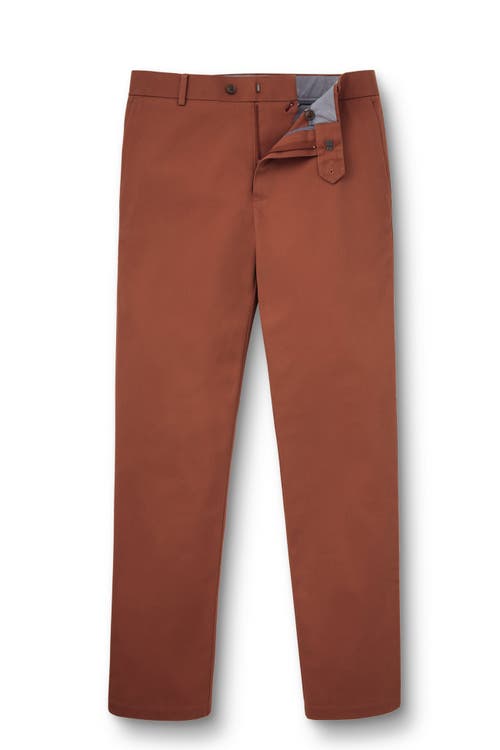 Charles Tyrwhitt Ultimate Non-iron Chinos In Brown