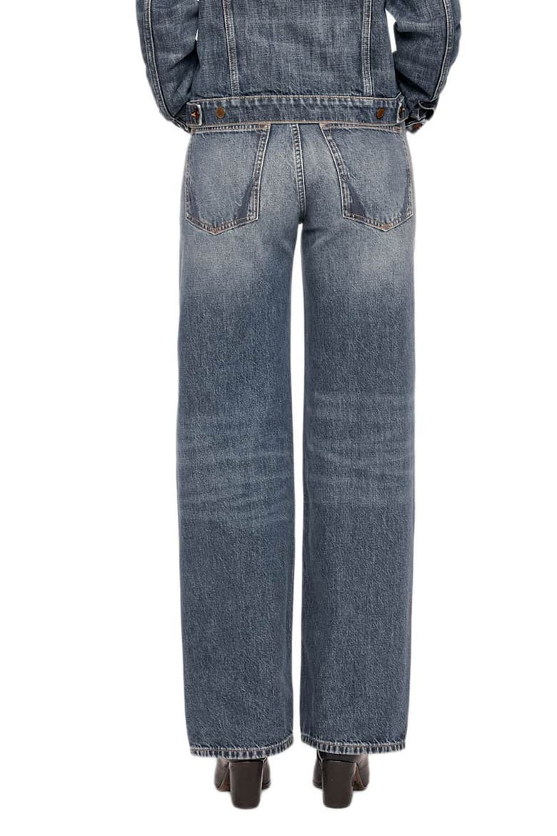 Cohen High Waist Straight Leg Jeans, Alternate, color, DARK INDIGO