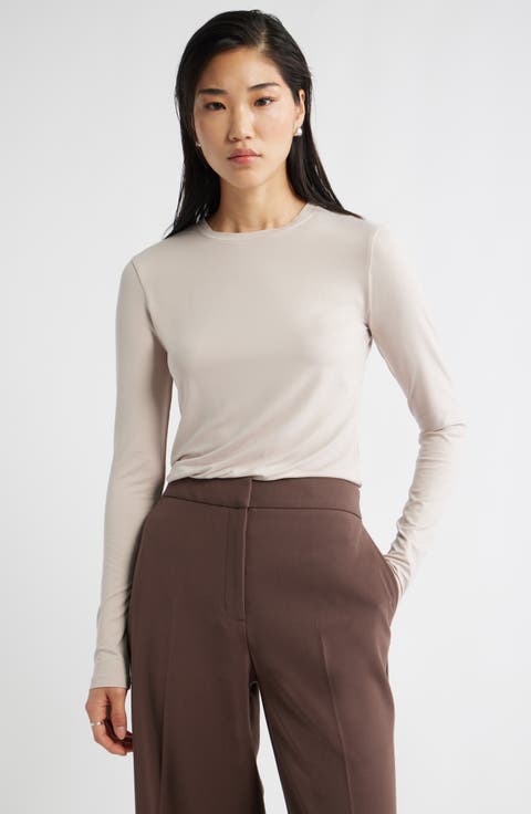 売れ筋商品|||ノクチューン カットソー トップス レディース Women's Draped Neckline Open Back Detailed Blouse Light beige Wrap tunic