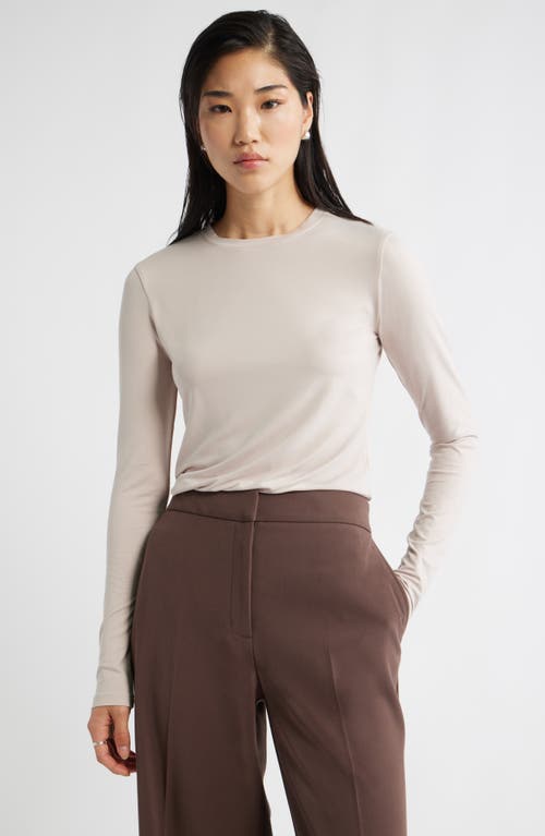 Nordstrom Long Sleeve Crewenck T-shirt In Neutral